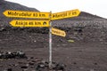 Signpost in Iceland