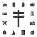 signpost icon. Detailed set of travel icons. Premium graphic design. One of the collection icons for websites, web design, mobile Royalty Free Stock Photo