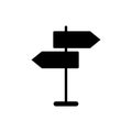 Signpost icon, direction icon isolated