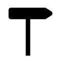 Signpost icon symbol