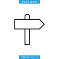 Signpost Icon Vector Design Template. Road sign icon. Royalty Free Stock Photo