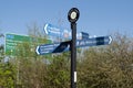 Signpost on the Lancashire Coastal Way in Lancaster