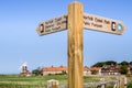 Signpost on Norfolk Coast Path