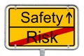 Signpost Safety Risk - German Town Sign - Pointing The Way