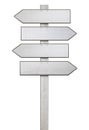 Signpost white isolated free summer direction decision