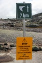 Signpost showing direction to Trolltunga, Norway