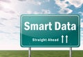 Signpost Smart Data Royalty Free Stock Photo