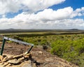 Signpost to follow markers at the Frenchman Peak trail, Le Grand in Western Australia