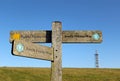 Signpost to the South Downs Way Royalty Free Stock Photo