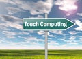 Signpost Touch Computing Royalty Free Stock Photo