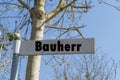 Signpost with Word Builder german \