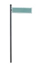 signposting of a street. Rectangular sign on a metal stick Royalty Free Stock Photo