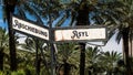 Signposts the direct way to Asylum versus Deportation