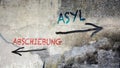 Signposts the direct way to Asylum versus Deportation