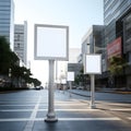 Signposts ensuring pedestrian safety