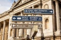 Signposts in Paris centre