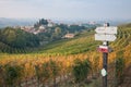 Signposts, Le Langhe, Italy