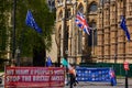 The signs and banners in London protesting Brexit deal between the UK government and the European Union