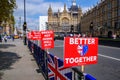 The signs and banners in London protesting Brexit deal between the UK government and the European Union