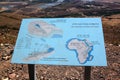 Signs at Belvoir Fortress - Kokhav HaYarden, Israel