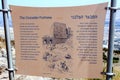 Signs at Belvoir Fortress - Kokhav HaYarden, Israel