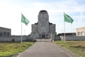 Signs and buildings of former broadcast tower in the netherlands named Radio Kootwijk where short and longwave broadcasting were d