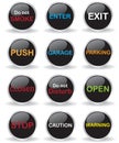 Signs button illustration