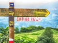 Signs on Camino de Santiago