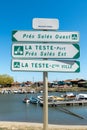 The oyster port of La Teste near Arcachon in France.
