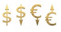 Signs of currencies