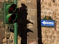 Signs in Cusco, Peru.