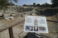 Signs explain the archaeology of the ruins