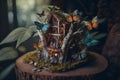 signs, fantastical worldThe Fairytale Treehouse: An Intricate World of Unreal Butterflies and Insects near Hidden Waterfall