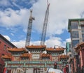 Signs of Growth in Chinatown--Washington, D.C. Royalty Free Stock Photo