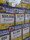 Powerball Lottery, We Sold A Winner Signs