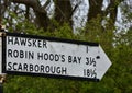 Signs Indicating the Direction of Robin Hood\'s Bay
