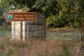 Signs indicating the Parque Nacional da Peneda GerÃÂªs on the border between Portugal and Spain in Calvos de RandÃÂ­n, Ourense.