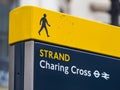 Signs in London - Charing Cross Station Royalty Free Stock Photo