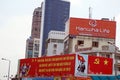 Signs on a main road in Vietnam