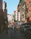 Signs on Pell Street in Chinatown, Manhattan, New York City