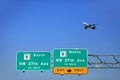 Signs on the road in Miami