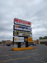 Signs of the several stores on Boulevard Taschereau in Greenfield Park, Longueuil