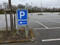 Signs showing that here are Electric Charger stands for electric car