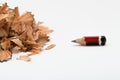 Signs of stress worn out pencil Royalty Free Stock Photo