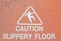 Signs warning slip