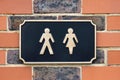 SignShowing Male And Female Figures Outside Public Toilet To Illustrate Gender Issues