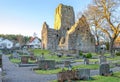 Sigtuna church ruins with cementery