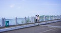 Sihanoukville, Cambodia -December 17, 2023: Bridge between Sihanoukville and Koh Puos Island. View of the bridge Royalty Free Stock Photo