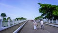 Sihanoukville, Cambodia -December 17, 2023: Bridge between Sihanoukville and Koh Puos Island. View of the bridge Royalty Free Stock Photo