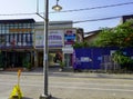 Sihanoukville, Cambodia -December 15, 2023: streets in Sihanoukville in Cambodia. Buildings, people, transport